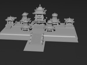 Low Poly Castle 3 3Dモデル