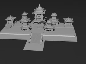 Low Poly Castle 3 3D Model