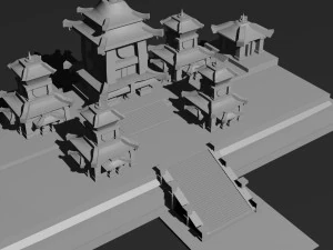 Low Poly Castle 3 3D Model