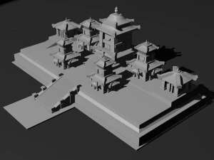 Low Poly Castle 3 3D Model