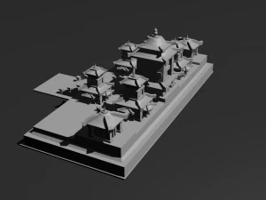 Low Poly Castle 3 3D Model