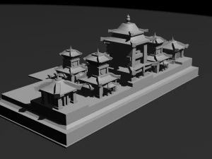 Low Poly Castle 3 3D Model