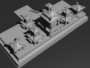 Low Poly Castle 3 3Dモデル