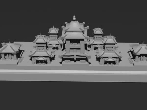 Low Poly Castle 3 3D Model