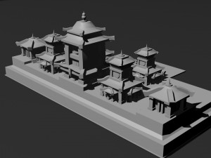 Low Poly Castle 3 3Dモデル