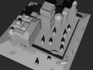 Low Poly Castle 5 3D 모델