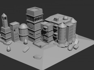 Low Poly Castle 5 3D 모델