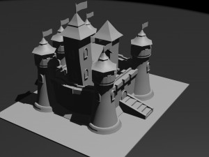 Low Poly Castle 6 Model 3D
