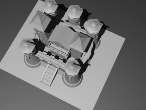 Castelo Low Poly 6 Modelo 3D