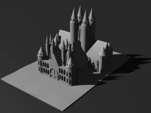 Castello Low Poly 7 Modello 3D