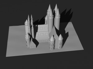 Low Poly Castle 7 Modelo 3D