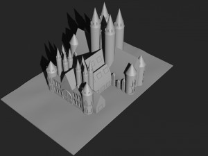 Low Poly Castle 7 Modelo 3D