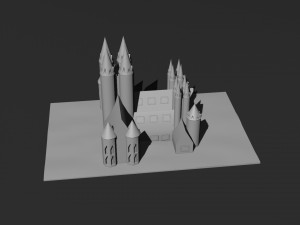Low Poly Castle 7 Modelo 3D
