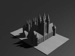 Low Poly Castle 7 Modelo 3D