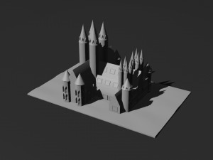 Low Poly Castle 7 Modelo 3D