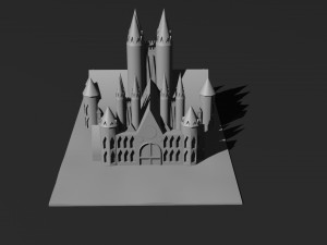 Low Poly Castle 7 Modelo 3D