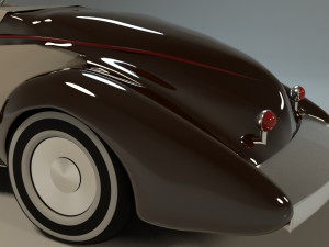 classic car rigged chevrolet Model 3D
