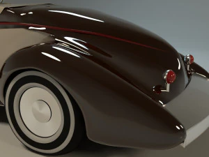 classic car rigged chevrolet 3D Model