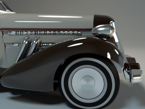 classic car rigged chevrolet Model 3D