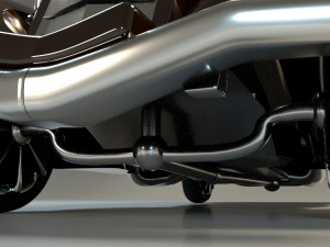 classic car rigged chevrolet Model 3D