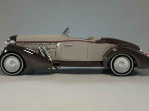 classic car rigged chevrolet Model 3D