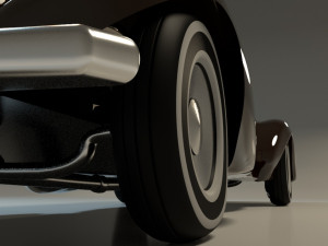 classic car rigged chevrolet Model 3D