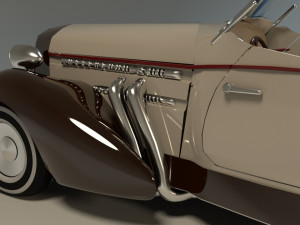 classic car rigged chevrolet Model 3D