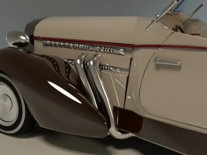 classic car rigged chevrolet 3D Model