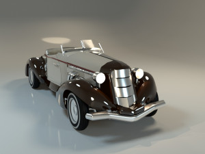 classic car rigged chevrolet 3D 모델