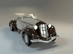 carro cl&aacute;ssico equipado com chevrolet Modelo 3D