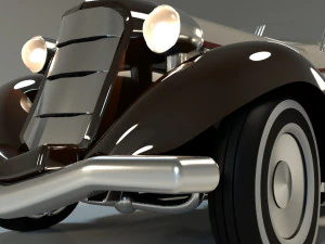 classic car rigged chevrolet 3D Model