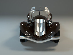 classic car rigged chevrolet Model 3D