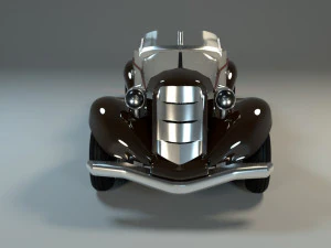 classic car rigged chevrolet 3D Model