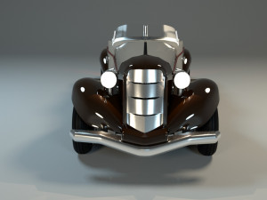 classic car rigged chevrolet Model 3D