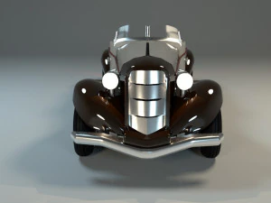 classic car rigged chevrolet 3D Model