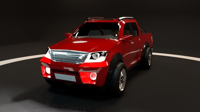 toyota hilux 3D 모델 .c4d .max .obj .3ds .fbx .stl .blend 