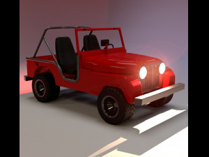 jeep cj-6 3D 모델