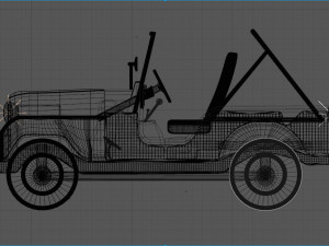 jeep cj-6 3D Model