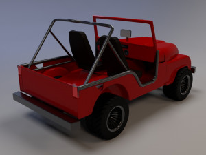 jeep cj-6 3D Model