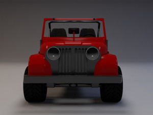 jeep cj-6 3D Model