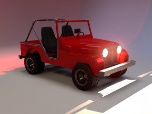 jeep cj-6 3D Model