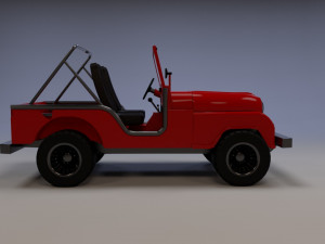 jeep cj-6 3D Model