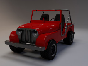 jeep cj-6 3D Model