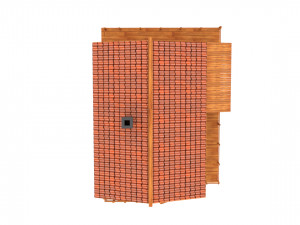 wooden house Modèle 3D
