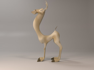 llama 3D Model