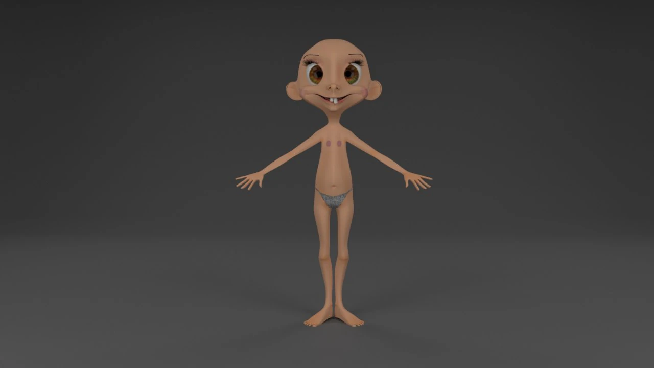 baby fetenjeh 3D Model .c4d .max .obj .3ds .fbx .stl .blend
