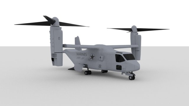 marine mv-22 mcas miramar 3D मॉडल .c4d .max .obj .3ds .fbx .stl .blend 