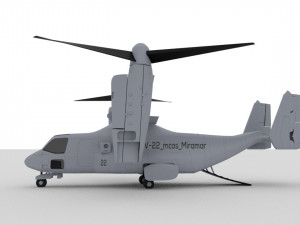 marine mv-22 mcas miramar 3D मॉडल