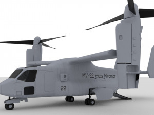 marine mv-22 mcas miramar 3D मॉडल