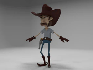 ковбой 3D Модель